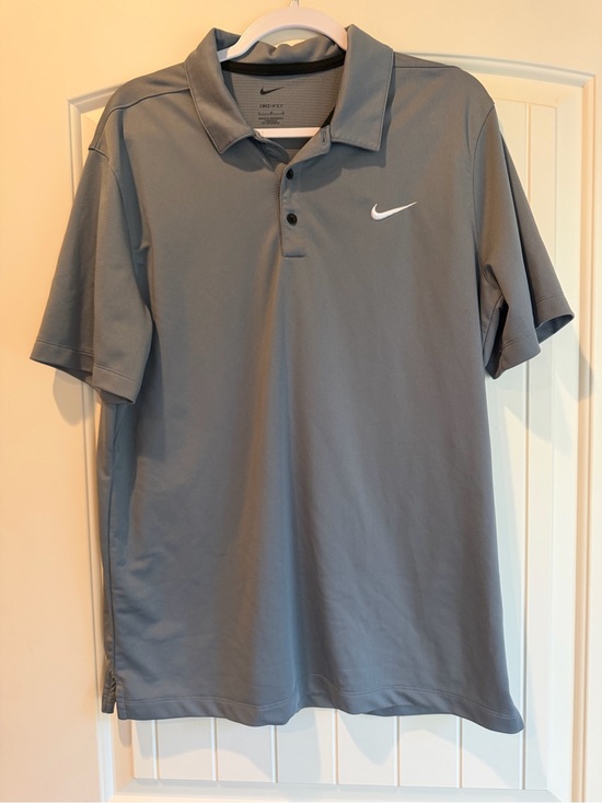 Nike Other - Nike Mens Dri-FIT Football Golf Performance Polo Shirt Gray Size Large L